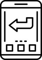 Back Icon Design vector