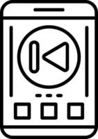 Skip backward Icon Design vector