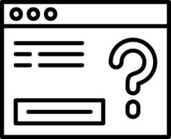 FAQ Icon Design vector