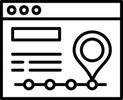 Tracking Icon Design vector