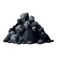 A pile of rocks on a white background vector