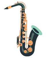 Saxophone illustration isolated on white background vector