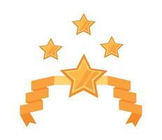 A star with four stars on it vector