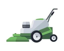 A lawn mower on a white background vector
