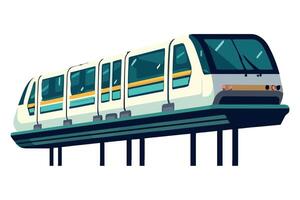 A cartoon train on a white background vector