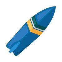 A blue rocket with a yellow stripe on it vector