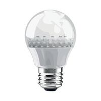 A light bulb with a white background vector