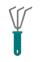 A green and blue tool with two handles vector