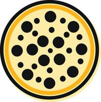 A simple, circular logo design featuring a yellow and black color scheme vector