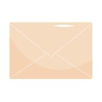 An envelope with a white background vector
