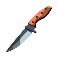 Knife icon in cartoon style isolated on white background vector