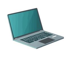 Laptop computer icon illustration on white background vector