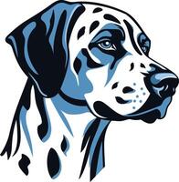Portrait of a Dalmatian Dog vector