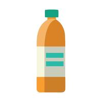 A bottle of orange juice on a white background vector