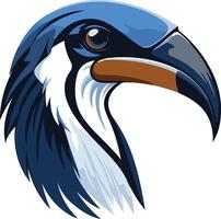 A bold and colorful illustration of a toucan's head, perfect for branding, logos, and designs needing a tropical flair vector