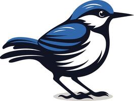 A bold and stylized illustration of a bluebird, perfect for branding, logos, or web design vector