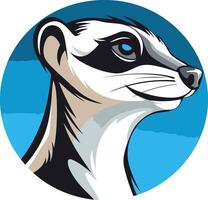 A friendly meerkat with a playful expression, perfect for branding or mascot design vector