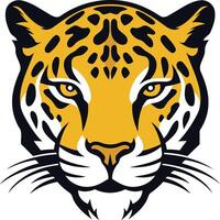 Leopard's Fierce Gaze vector