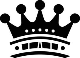 Simple yet elegant, this black and white crown icon is perfect for representing royalty, luxury, and power vector