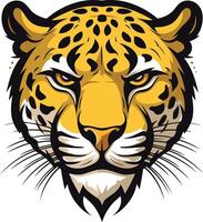A fierce and powerful leopard head illustration, perfect for branding, sports teams, and any project requiring a bold and daring aesthetic vector