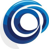 Abstract Blue Swirls Design vector