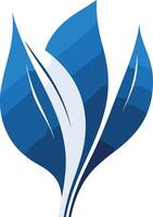 Blue Leaf Abstract Design vector