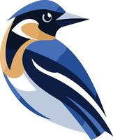 A stylized bluebird, perfect for branding or design projects vector