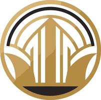 Abstract Logo with Geometric Shapes vector