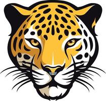Bold and fierce, this illustration of a leopard's face is perfect for adding a touch of wildness to your design vector