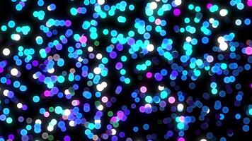 Abstract bright dot particle pixel led lights neon glow wave pattern background. Futuristic colorful design technology. video