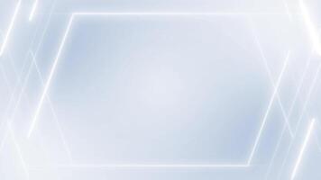 Abstract laser lines glow neon white tone technology style background. video