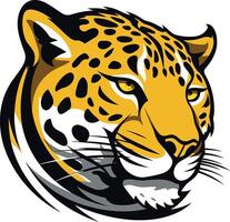 A fierce and powerful illustration of a leopard's head, perfect for branding, sports teams, or any design project that needs a touch of wildness vector