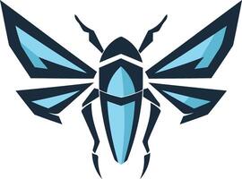 Geometric Abstract Bug Illustration vector