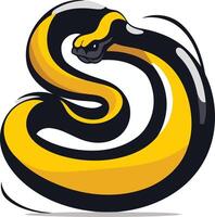 A bold and dynamic cartoon snake design, perfect for branding, logos, and gaming vector