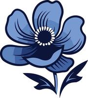 Blue Flower Illustration vector