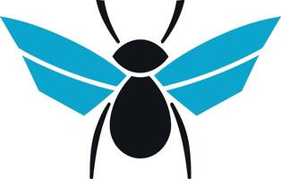 Abstract Illustration of a Flying Insect vector