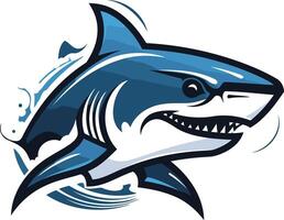 Powerful and dynamic shark logo design, perfect for sports teams, businesses, and branding projects vector