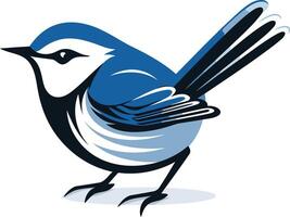 A stylized illustration of a bluebird, perfect for branding or logo design vector