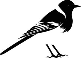 A simple yet elegant silhouette of a bird, perfect for adding a touch of nature to your designs vector