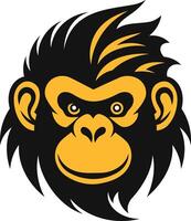 Cool and edgy monkey mascot logo design, perfect for a brand looking for a playful yet powerful image vector