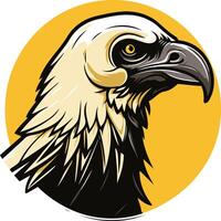 A powerful and fierce eagle head illustration, perfect for branding, logos, and design projects vector