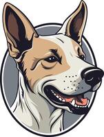 Smiling Australian Cattle Dog Portrait vector