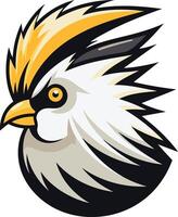 A bold and dynamic bird mascot logo design, perfect for a sports team, brand, or business seeking a powerful and eye-catching identity vector