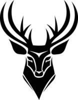 Stylized deer head logo, perfect for branding or design projects vector