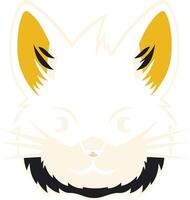 A charming and minimalist illustration of a cat's face, perfect for branding, logo design, or pet-related products vector
