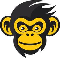 Cool and playful, this cartoon monkey mascot logo is perfect for a brand looking for a fun, friendly, and memorable image vector