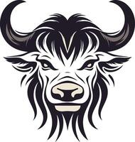 Aggressive Bull Head Illustration vector