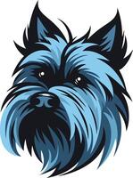 A bold and stylized portrait of a cairn terrier, perfect for branding, apparel, or pet-related projects vector