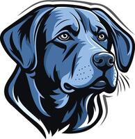 A detailed and expressive illustration of a labrador retriever's head, perfect for dog-related designs, logos, and branding vector