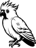 Cockatoo Bird element Illustration vector